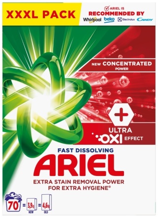 Ariel Ultra Oxi Effect Uniwersalny proszek do prania 3,85 kg 70P