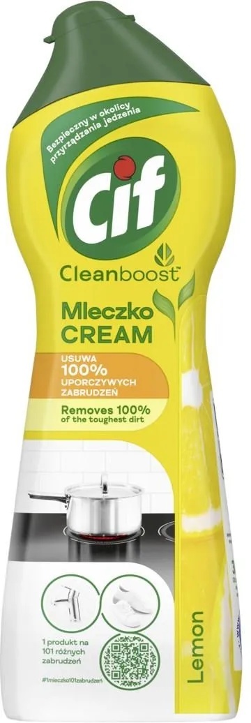 Cif Cleanboost Lemon Uniwersalne mleczko do czyszczenia 300g