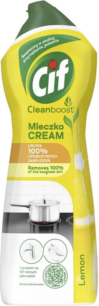 Cif Cleanboost Lemon Uniwersalne mleczko do czyszczenia 780g