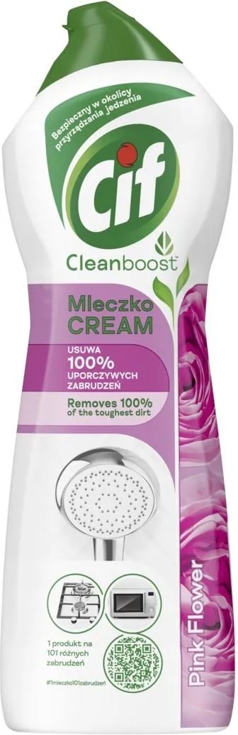 Cif Cleanboost Pink Flower Uniwersalne mleczko do czyszczenia 780g