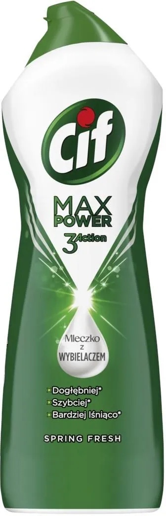 Cif Max Power Spring Fresh Uniwersalne Mleczko z wybielaczem 1001g