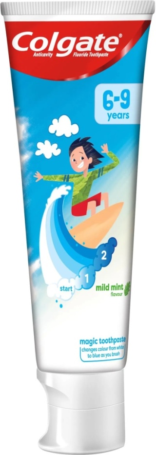 Colgate Łagodna mięta Pasta do zębów dla dzieci 6-9 lat 50 ml