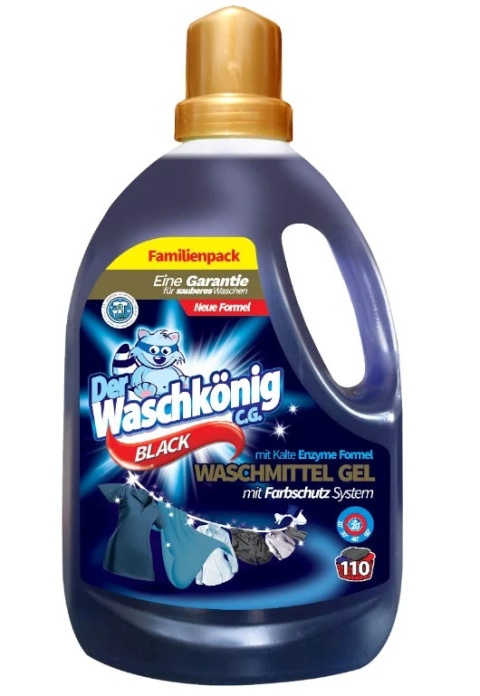 Der Waschkonig Black 3,305l żel do prania tkanin ciemnych 110P