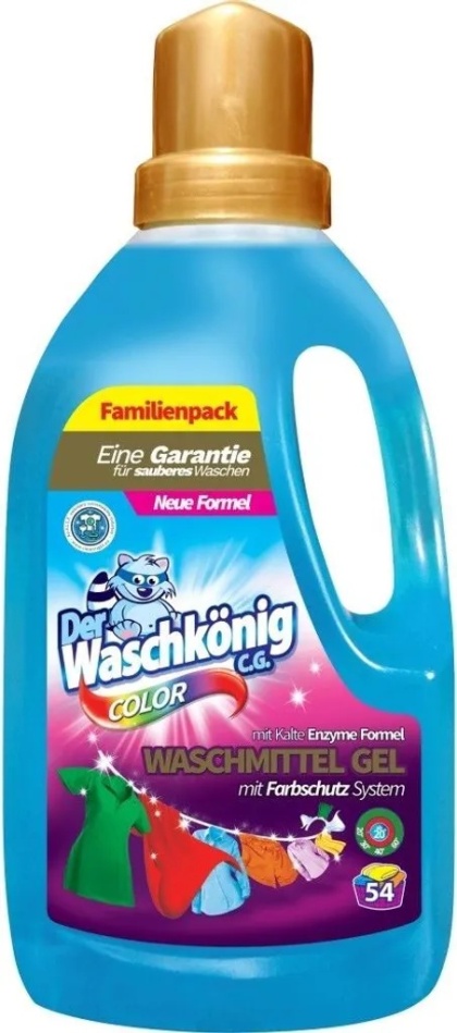 Der Waschkonig Color 1,625l żel do prania tkanin kolorowych 54P
