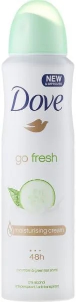 Dove Go Fresh Cucumber & Green Tea Antyperspirant dla kobiet spray XL 250ml