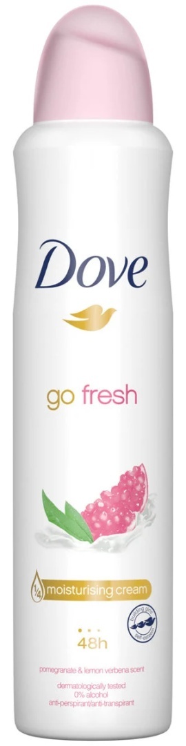Dove Go Fresh Pomegranate & Lemon Verbena Antyperspirant dla kobiet spray XL 250ml