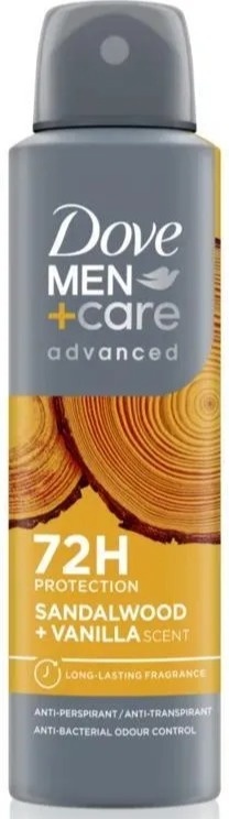 Dove Men+Care Sandalwood & Vanilla 72H Antyperspirant dla mężczyzn 250 ml XXL