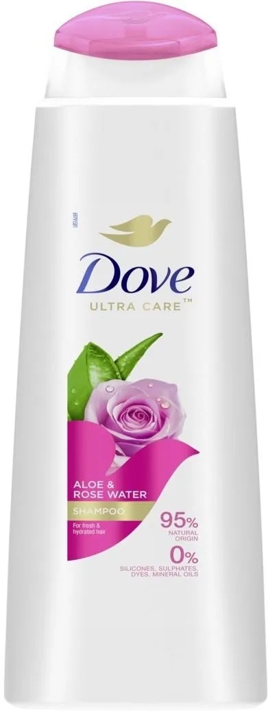 Dove Ultra Care Aloes i Woda różana Szampon do włosów 400 ml