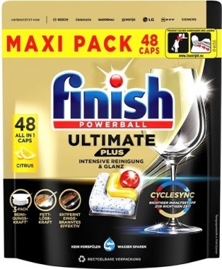 Finish Powerball Ultimate Plus All In 1 Lemon Kapsułki do zmywarki 48szt