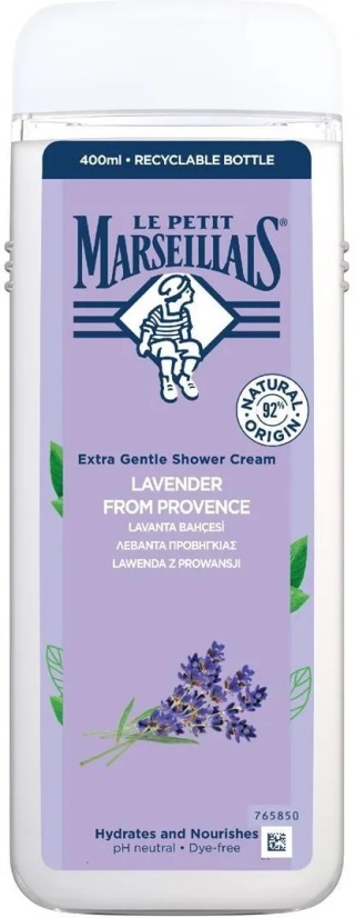 Le Petit Marseillais Lawenda z Prowansji Kremowy żel pod prysznic 380 ml
