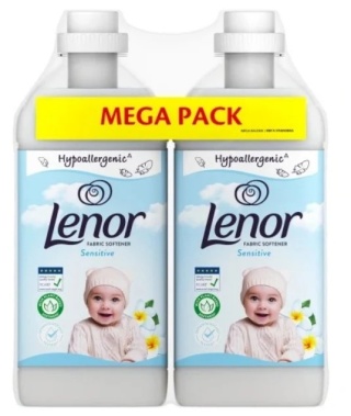 Lenor Sensitive Płyn do płukania tkanin Hipoalergiczny MEGA PACK 2×1230 ml 96P