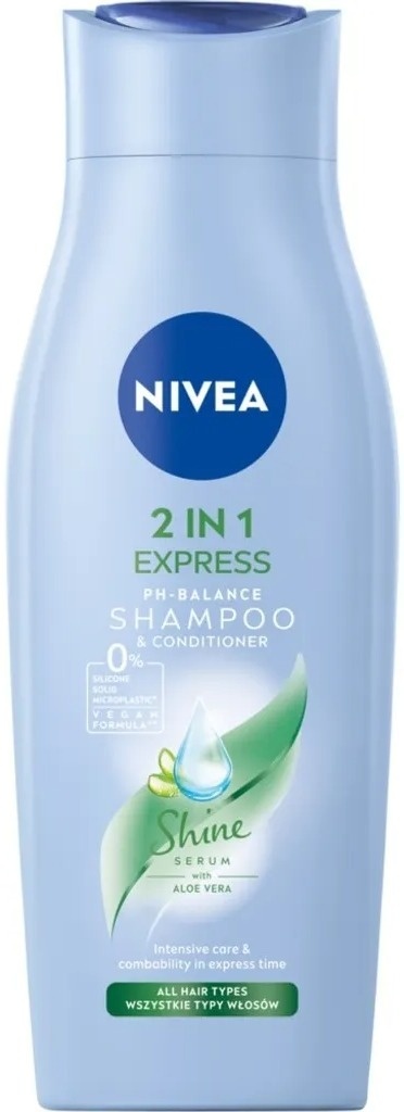 Nivea Express Shampoo & Conditioner Szampon z odżywką 2w1 400 ml