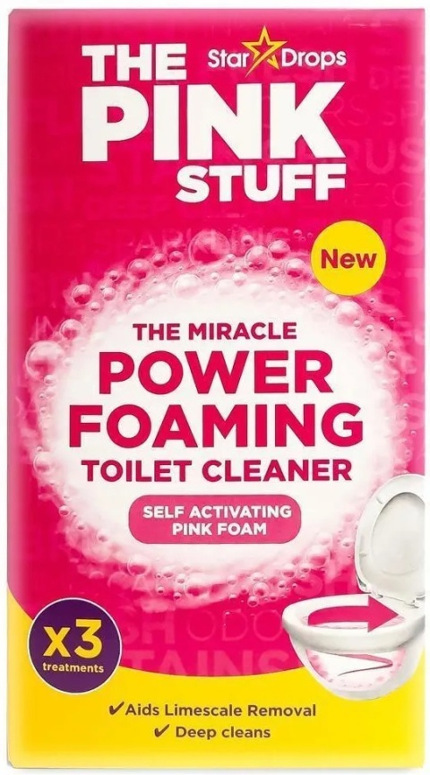 The Pink Stuff Aktywna piana do czyszczenia WC Saszetki 3x100g