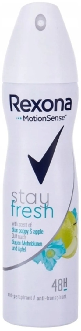 Rexona Woman Stay Fresh Blue Poppy & Apple Antyperspirant dla kobiet spray 150ml