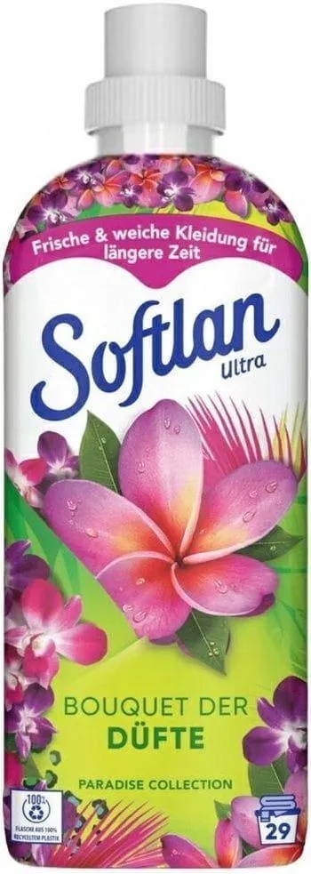 Softlan Ultra Paradise Bouquet 650ml Płyn do płukania tkanin tropikalny ogród 31P