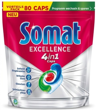 Somat Excellence 4w1 Kapsułki do zmywarki 80 szt