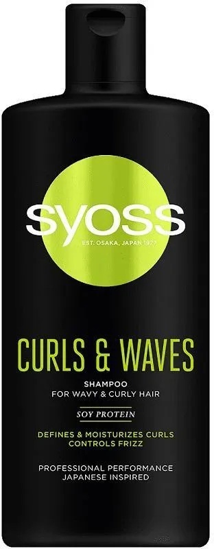 Syoss Curls & Waves Szampon do włosów falowanych i kręconych 440ml