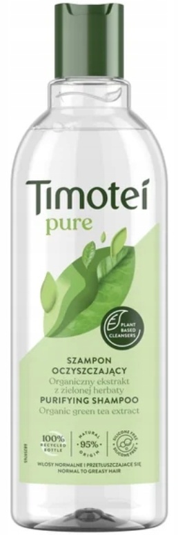 Timotei Pure Green Tea Oczyszczający Szampon do włosów 300ml