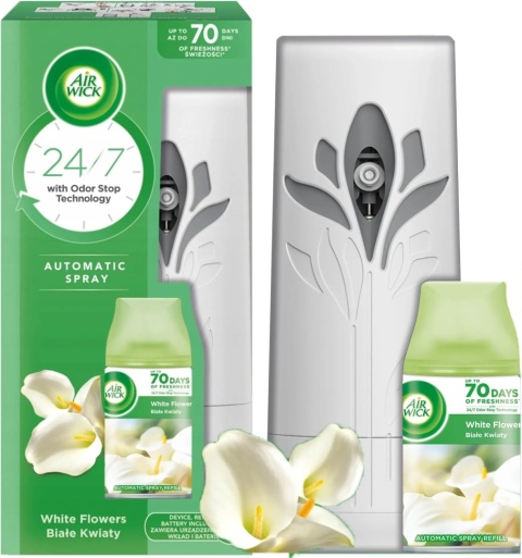 Air Wick Freshmatic Dyfuzor + Wkład Białe Kwiaty 250 ml