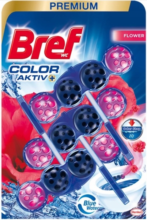Bref Color Aktiv Fresh Flower 3x50g zawieszka do WC
