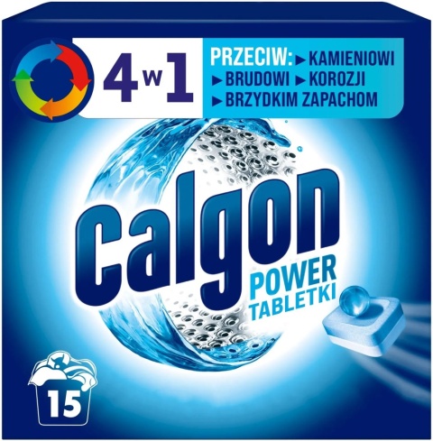Calgon Power Tabs 4w1 Kamień i brud Tabletki 15 szt