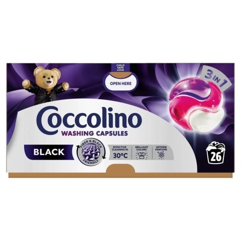 Coccolino 3w1 Black 26szt Kapsułki do prania czarnych tkanin