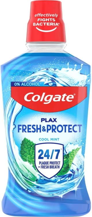 Colgate Plax Fresh & Protect Cool Mint 250 ml 0% alc Płyn do płukania ust