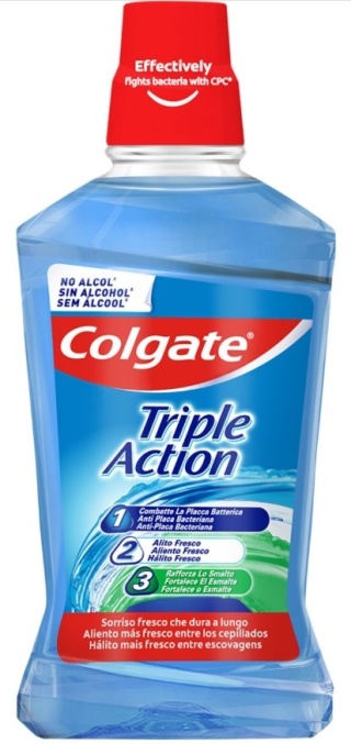 Colgate Plax Triple Action 500 ml 0% alc. Płyn do płukania ust