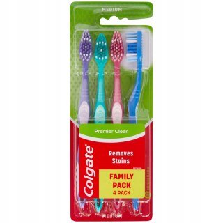 Colgate Premier Clean zestaw 4 szt Szczoteczka do zębów średnia