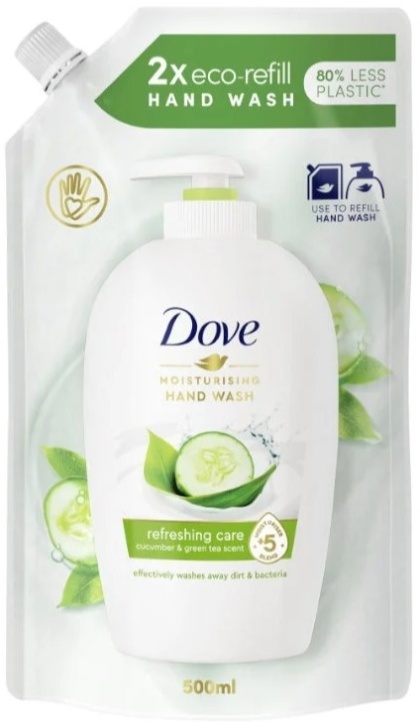 Dove Refreshing Care Cucumber & Green Tea Zapas Mydło w płynie 500 ml