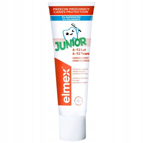 Elmex Junior 6 12 lat 75 ml Pasta do zębów dla dzieci