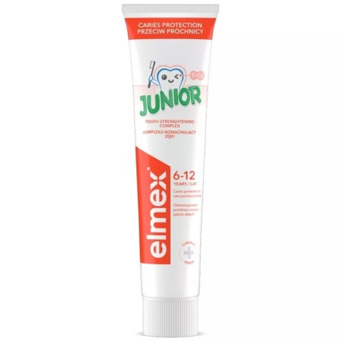 Elmex Junior 6 12 lat 75 ml Pasta do zębów dla dzieci