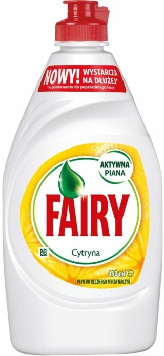 Fairy Cytryna 450 ml Płyn do naczyń