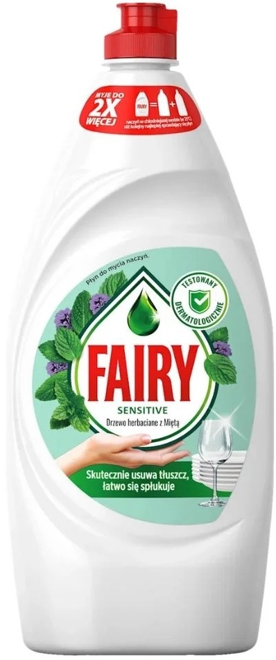 Fairy Sensitive Drzewo herbaciane z miętą 450 ml Płyn do naczyń