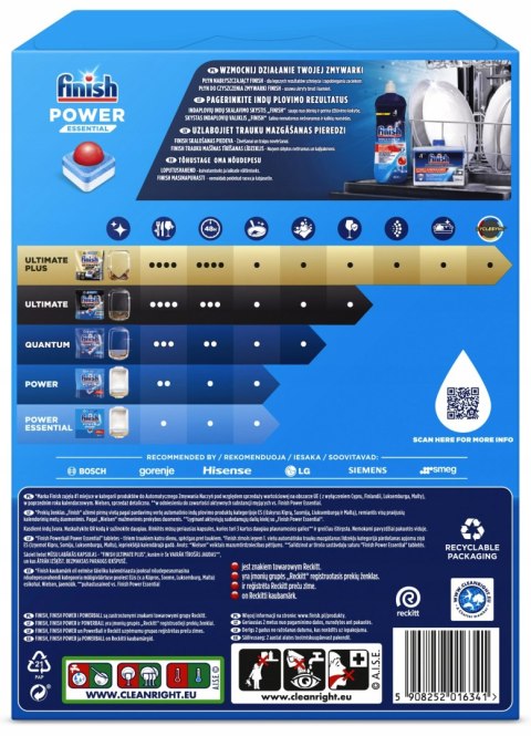 Finish Powerball All in 1 Essential Fresh 70 szt Tabletki do zmywarek