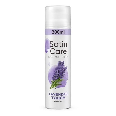 Gillette Satin Care Lavender 200 ml Żel do golenia dla kobiet
