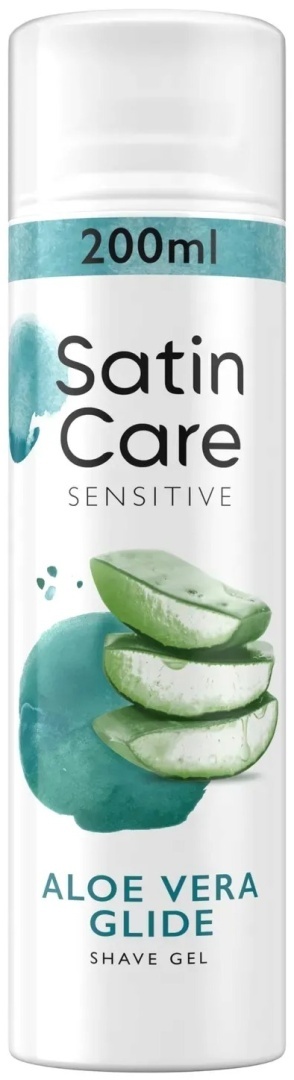 Gillette Satin Care Sensitive Aloe Vera 200 ml Żel do golenia dla kobiet