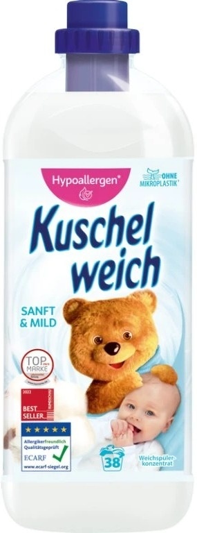 Kuschelweich Sanft & Mild Hipoalergiczny płyn do płukania tkanin 1l 38P