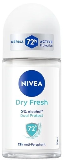 Nivea Dry Fresh 72H 0% alc. 50 ml Antyperspirant damski w kulce