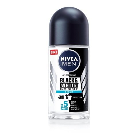 Nivea Men Black White Invisible Fresh 50ml Antyperspirant w kulce 72h
