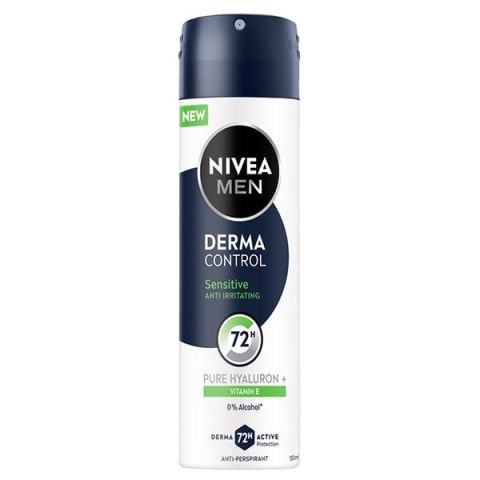 Nivea Men Derma Control Sensitive 72h 150 ml Antyperspirant męski spray