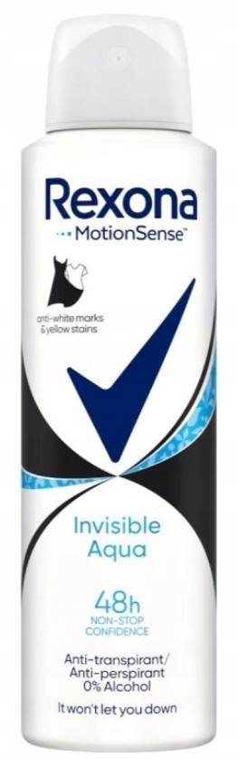 Rexona Woman Invisible Aqua Antyperspirant dla kobiet spray 150ml