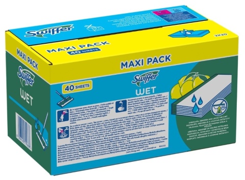 Swiffer Wet Mokre ściereczki do mopa Zapas 2x20 szt