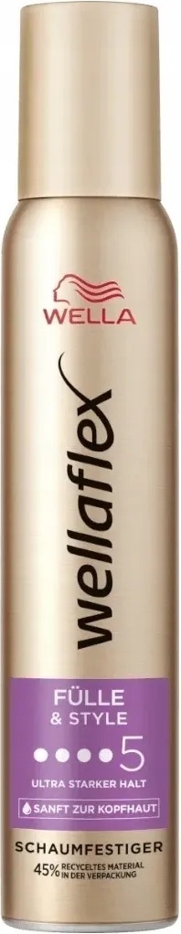 Wella Wellaflex Fulle & Style N°5 200 ml Pianka do włosów Mocne utrwalenie