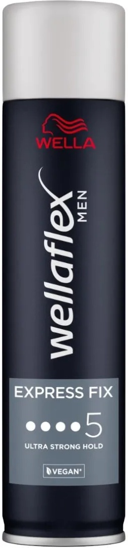 Wellaflex Men Express Fix N° 5 250 ml Bardzo mocny Lakier do włosów męski