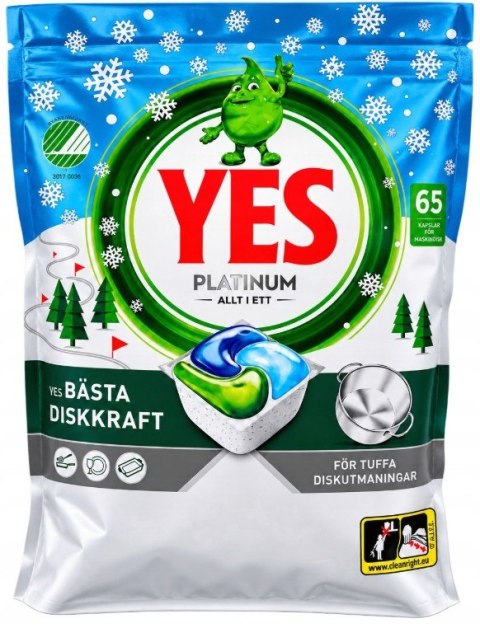 Yes Platinum All In One Original 65 szt Kapsułki do zmywarki
