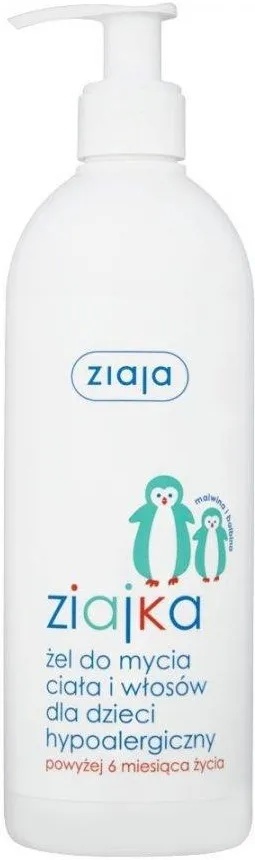 Ziaja Ziajka 400ml Żel hipoalergiczny do mycia ciała i włosów dla dzieci