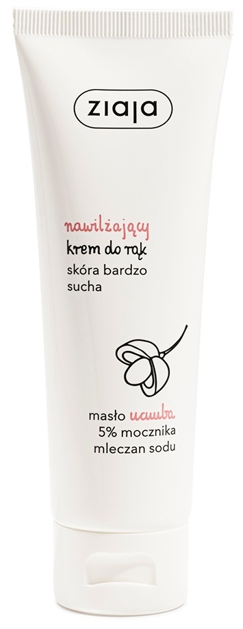 Ziaja Nawilżający krem do rąk 80 ml Masło Ucuuba Skóra bardzo sucha