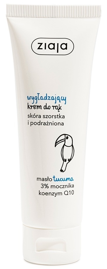 Ziaja Wygładzający krem do rąk 80 ml Masło tucuma Mocznik Koenzym Q10